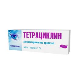 Тетрациклин мазь глазная 1% туба 10 г 1 шт