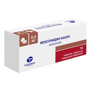 Моксонидин Канон 0,4 мг таблетки 14 шт