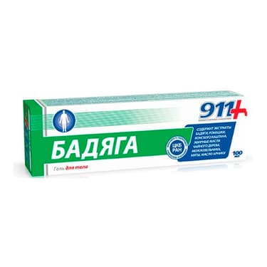 911 Бадяга Гель для тела 100 мл
