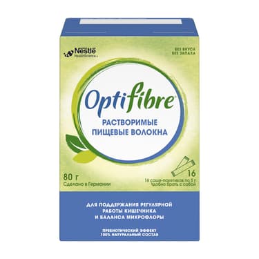 Optifibre Растворимые пищевые волокна 5 г 16 шт