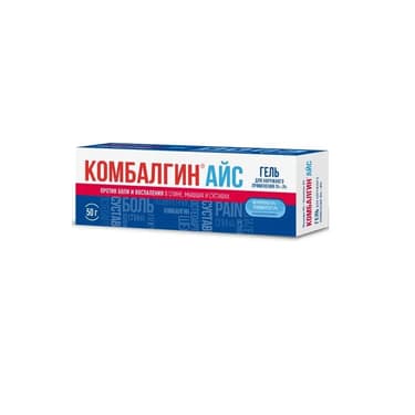 Комбалгин Айс 5%+3% гель для наружного применения 50 г