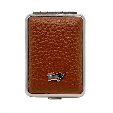 Gaucho Таблетница из натуральной кожи Коричневый-Серебряный