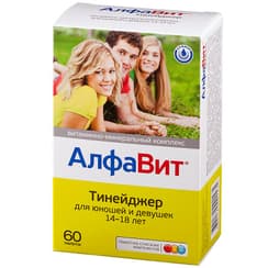 АлфаВит Тинейджер таблетки жевательные 60 шт