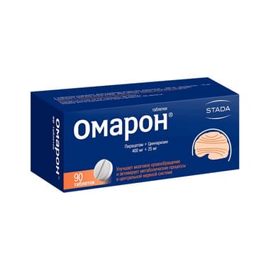 Омарон 400 мг+25 мг таблетки 90 шт
