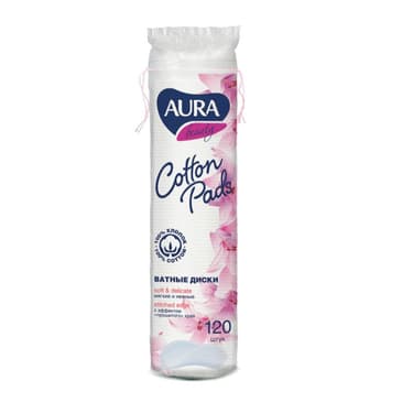Aura Beauty Ватные диски 120 шт