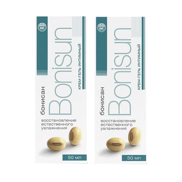 Набор 2Х Бонисан крем-гель лубрикант 50 мл