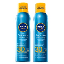 Набор 2Х Nivea Спрей солнцезащитный Защита и легкость SPF 30 200 мл