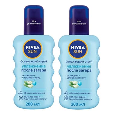 Набор 2Х Nivea Спрей для тела Увлажнение после загара 200 мл