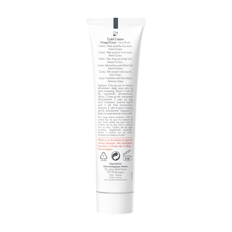Avene Cold Cream Крем защитный для очень сухой и чувствительной кожи лица и тела 40 мл