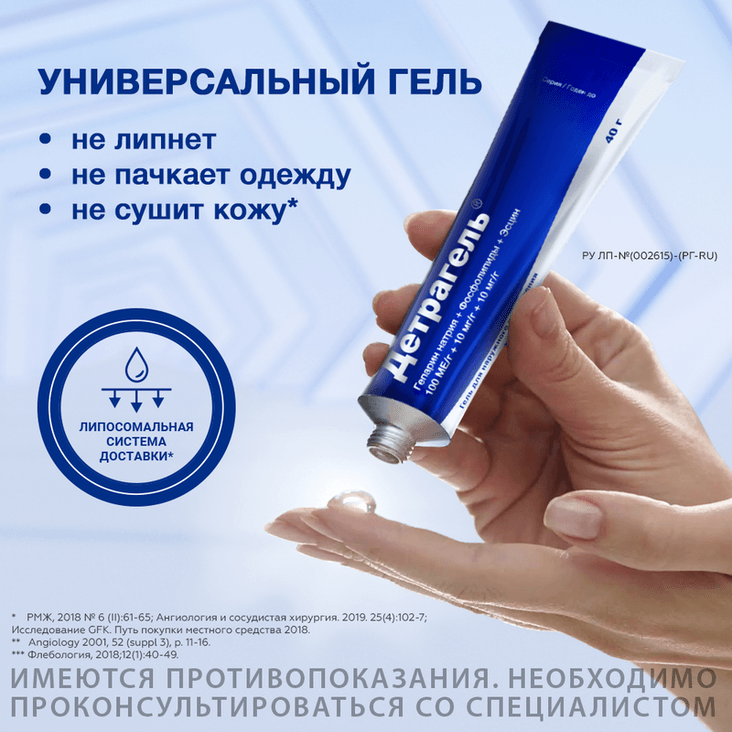 Детрагель гель для наружного применения 40 г