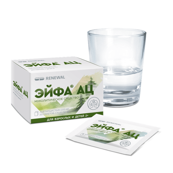 Эйфа АЦ 200 мг гранулы для приготовления раствора 3 г 20 шт