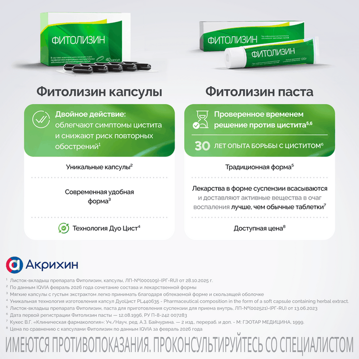 Фитолизин капсулы 40 шт