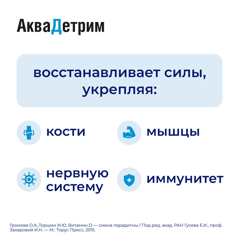 АкваДетрим Витамин Д3 2000 МЕ таблетки растворимые 30 шт