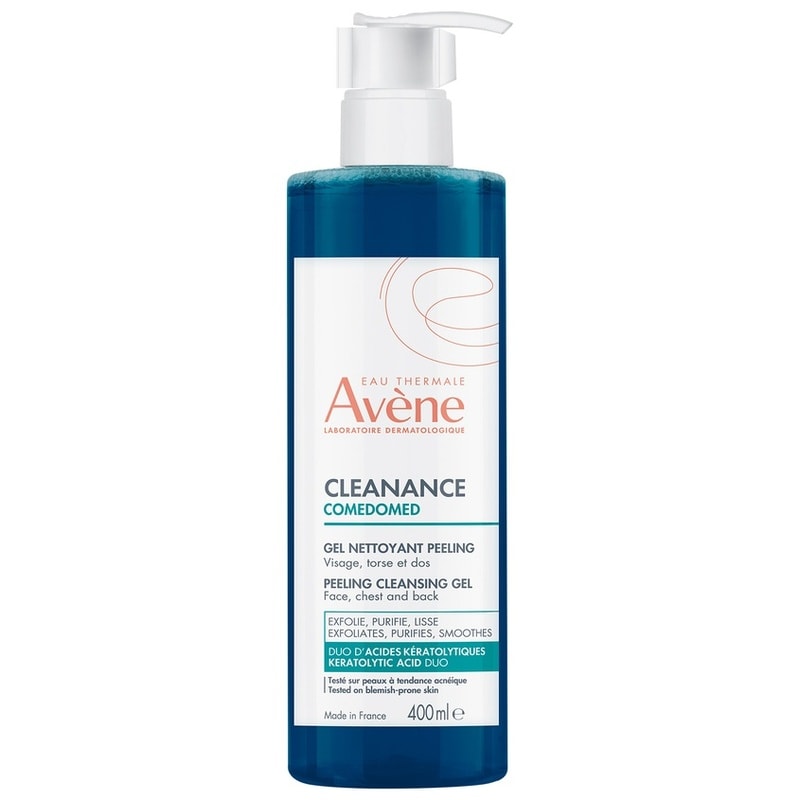 Avene Клинанс Комедомед Гель-пилинг для кожи склонной к акне очищающий обновляющий 400 мл