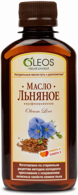 Oleos Масло льняное для приема внутрь 200 мл