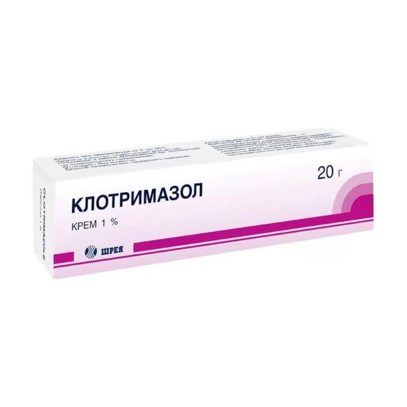 Клотримазол 1% крем для наружного применения 20 г