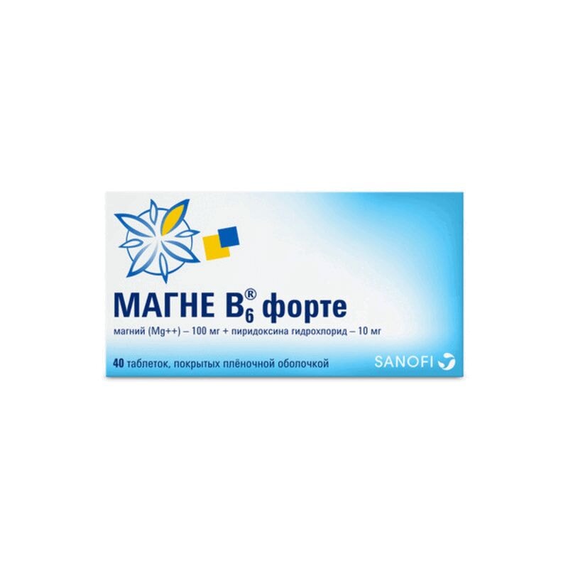 Магне В6 форте таблетки 40 шт