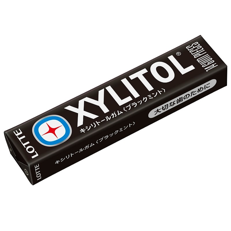 LОТТЕ Xylitol Резинка жевательная Черная мята 14 шт