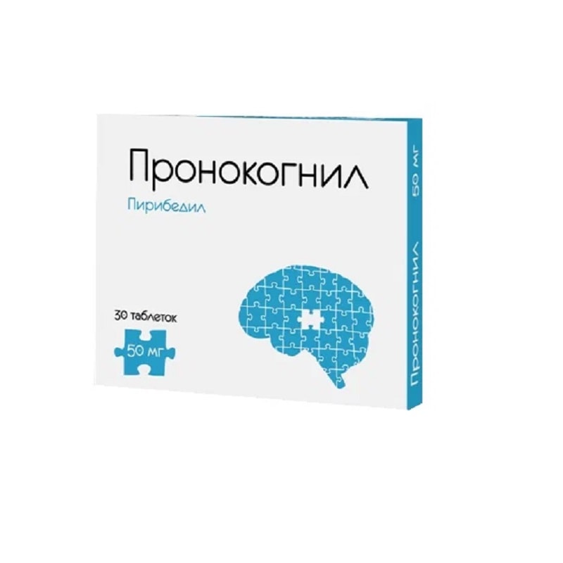 Пронокогнил 50 мг таблетки с пролонгированным высвобождением 30 шт