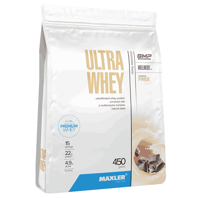 Maxler Ultra Whey Белковая сыворотка порошок Шоколад 450 г