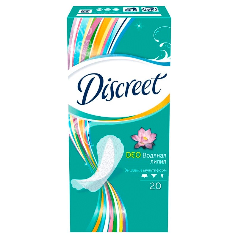 Discreet Deo Multiform Прокладки ежедневные 20 шт Водная Лилия