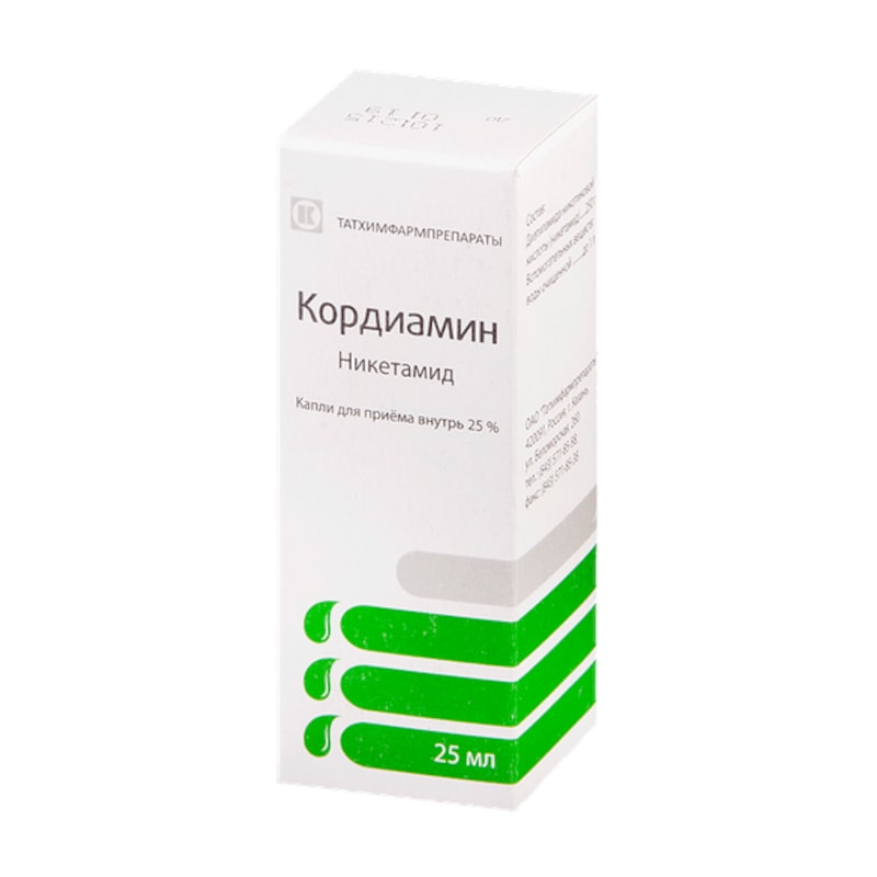Кордиамин 25% капли для приема внутрь 25 мл