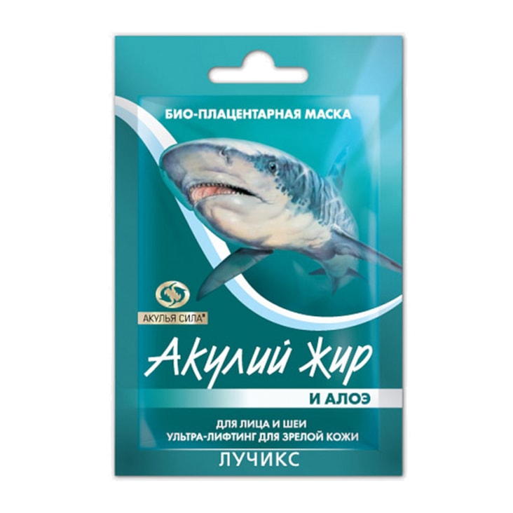 Акулий жир и алоэ Маска для лица и шеи ультра-лифтинг 10 мл