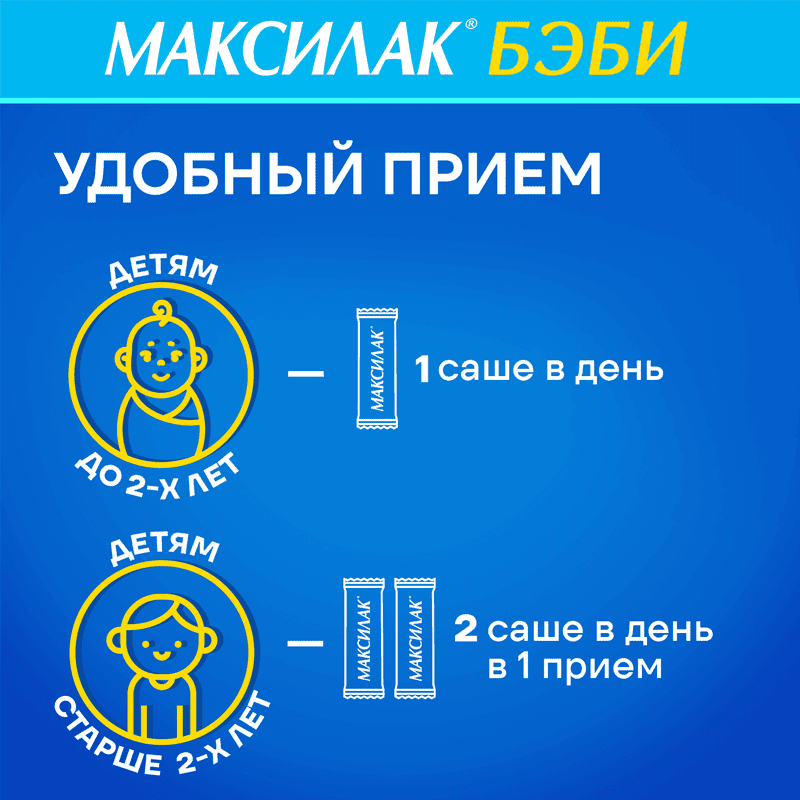 Максилак Бэби порошок для приготовления раствора 10 шт