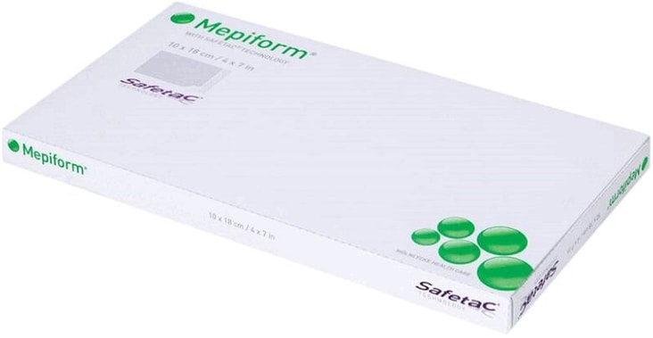 Мепиформ Пластырь силиконовый от рубцов 10 cм х 18 см