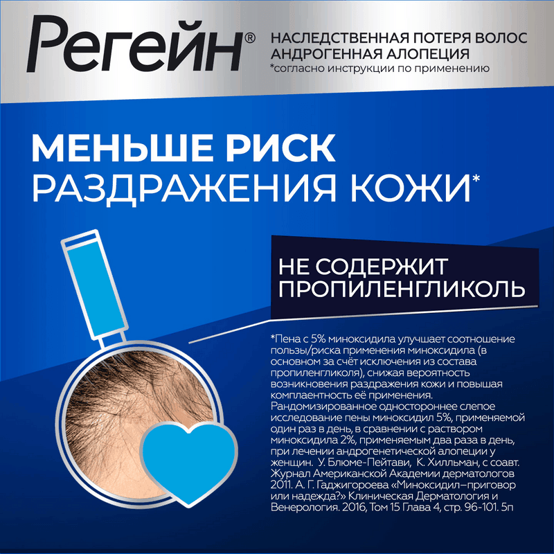 Регейн 5% пена-аэрозоль для наружного применения 60 г