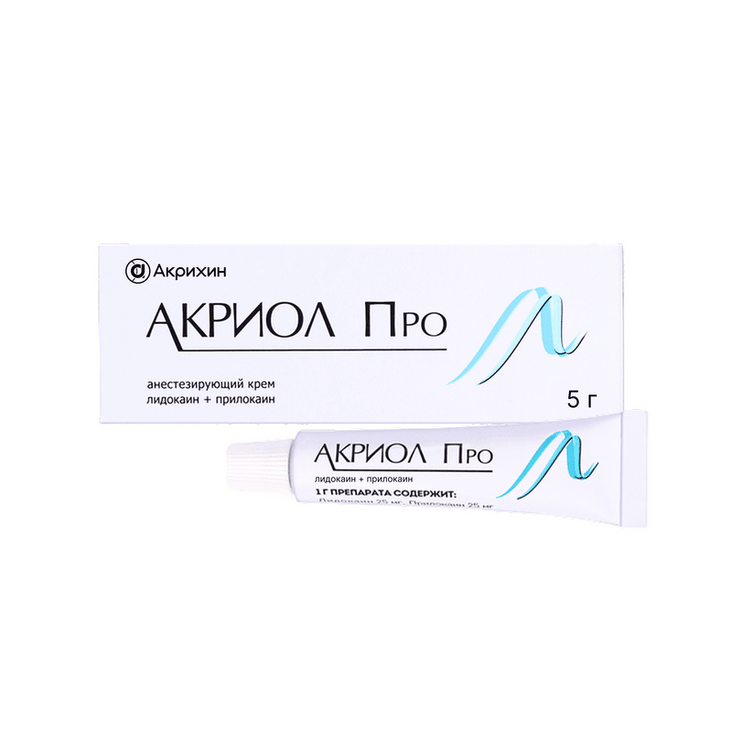 Акриол Про 2,5%+2,5% крем для местного и наружного применения 5 г