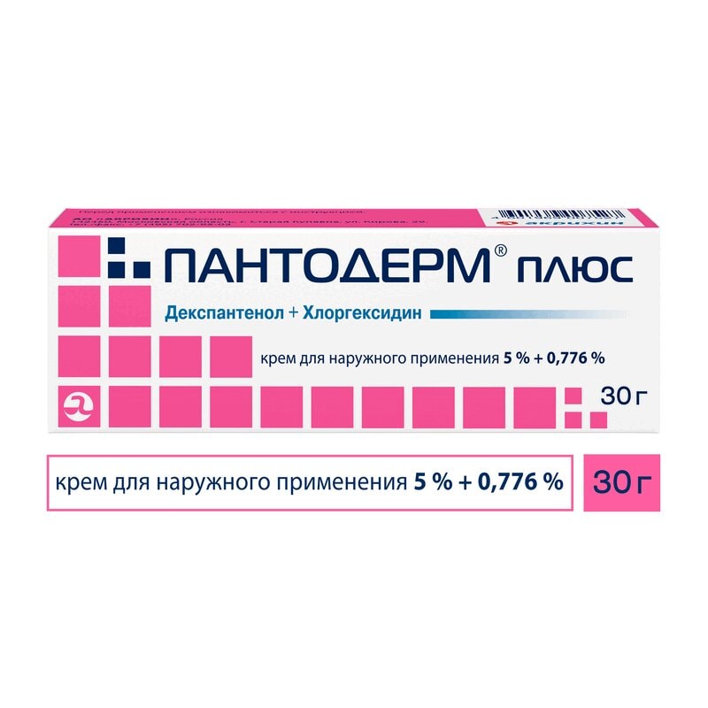 Пантодерм Плюс 5%+0,776% крем для наружного применения 30 г