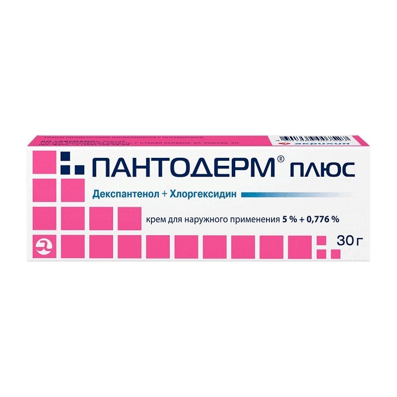 Пантодерм Плюс 5%+0,776% крем для наружного применения 30 г