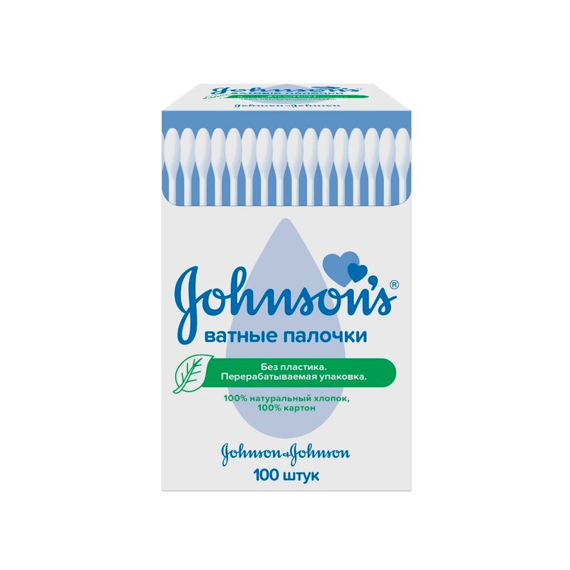Johnson's Ватные палочки 100 шт