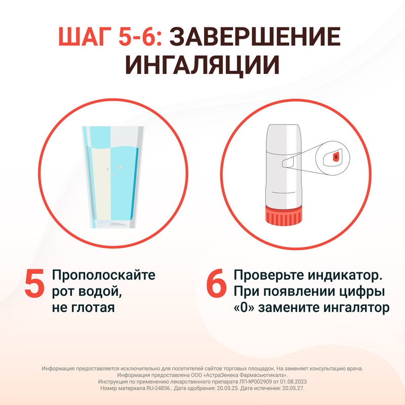 Симбикорт Турбухалер 320 мкг/доза+9 мкг/доза порошок для ингаляций 60 доз