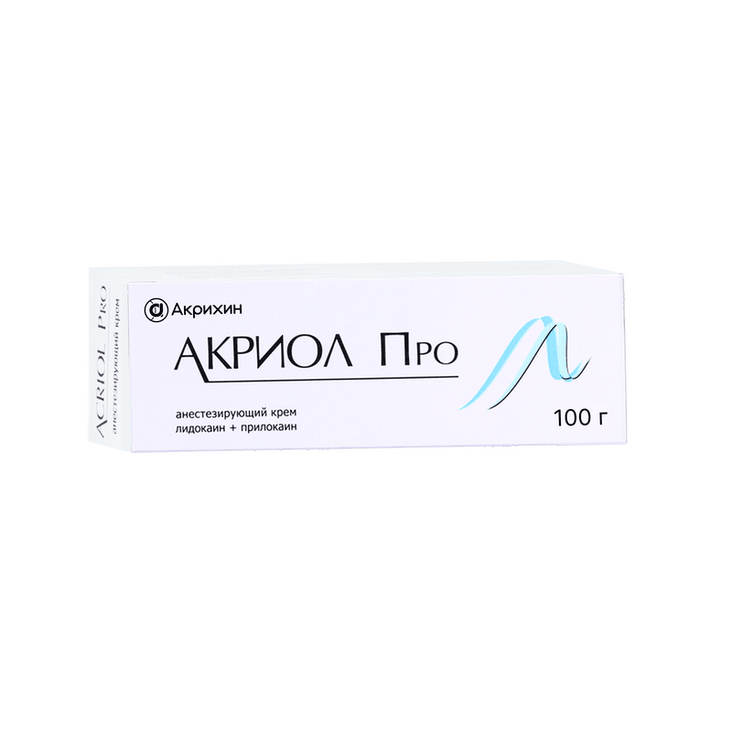 Акриол Про 2,5%+2,5% крем для местного и наружного применения 100 г