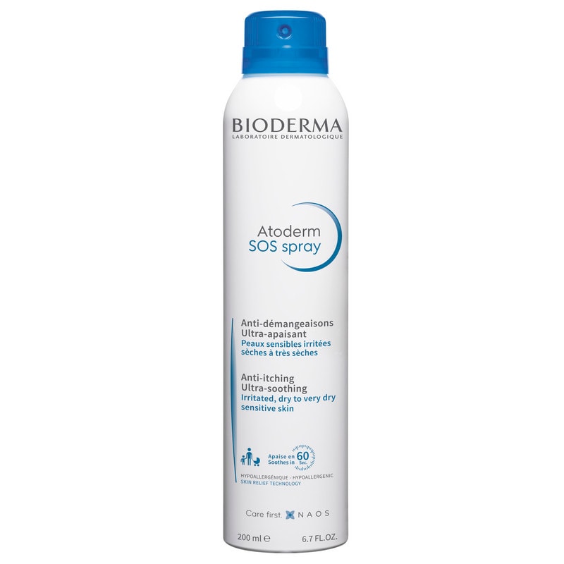 Bioderma Atoderm SOS Спрей успокаивающий против зуда при атопическом дерматите 200 мл