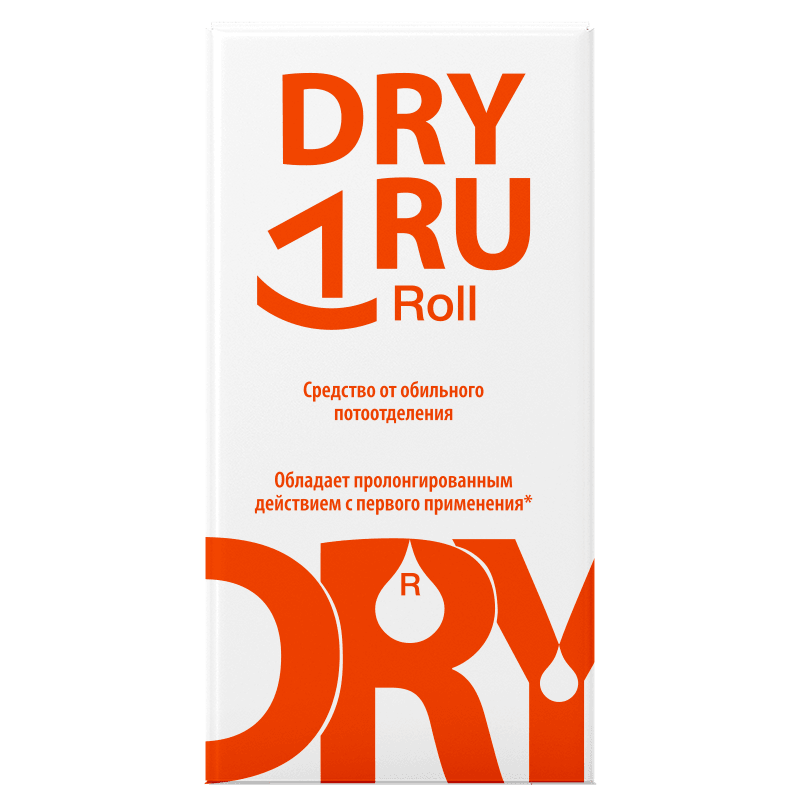 DRY RU Roll Средство от обильного потоотделения с пролонгированным действием 50 мл