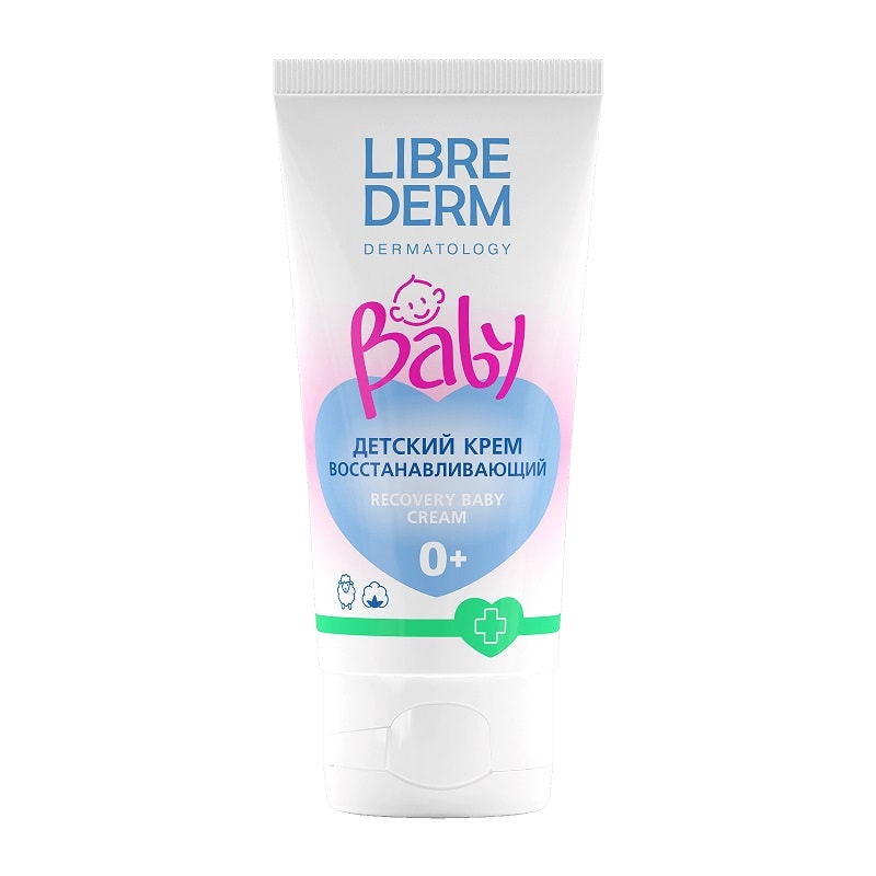 Librederm Baby Крем детский восстанавливающий с ланолином и экстрактом хлопка 0+ 50 мл