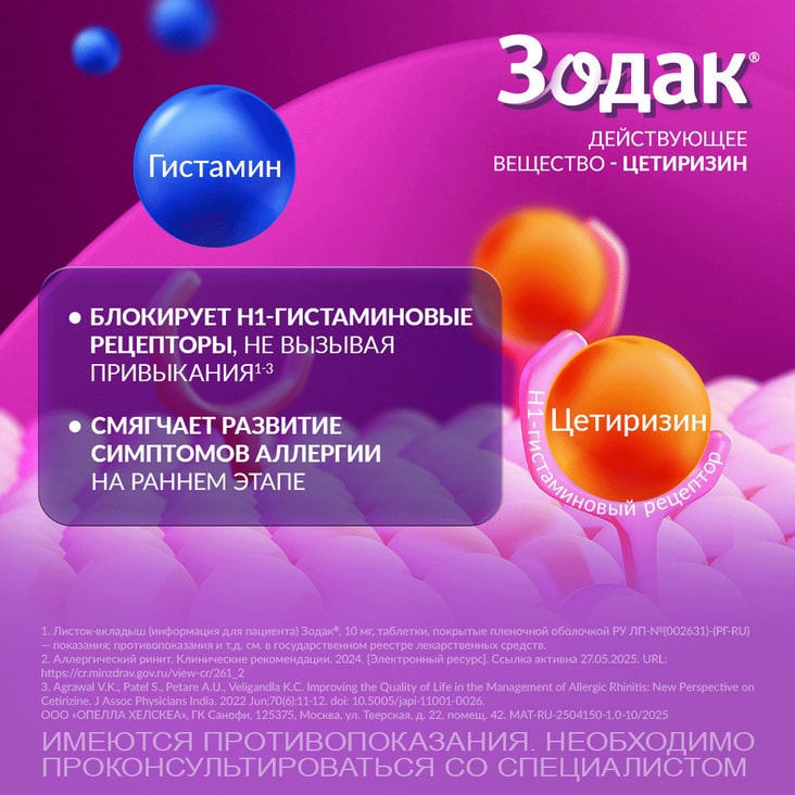 Зодак 10 мг таблетки 10 шт