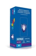 SС LN 303 Перчатки нитриловые смотровые размер М Фиолетовые 2 шт