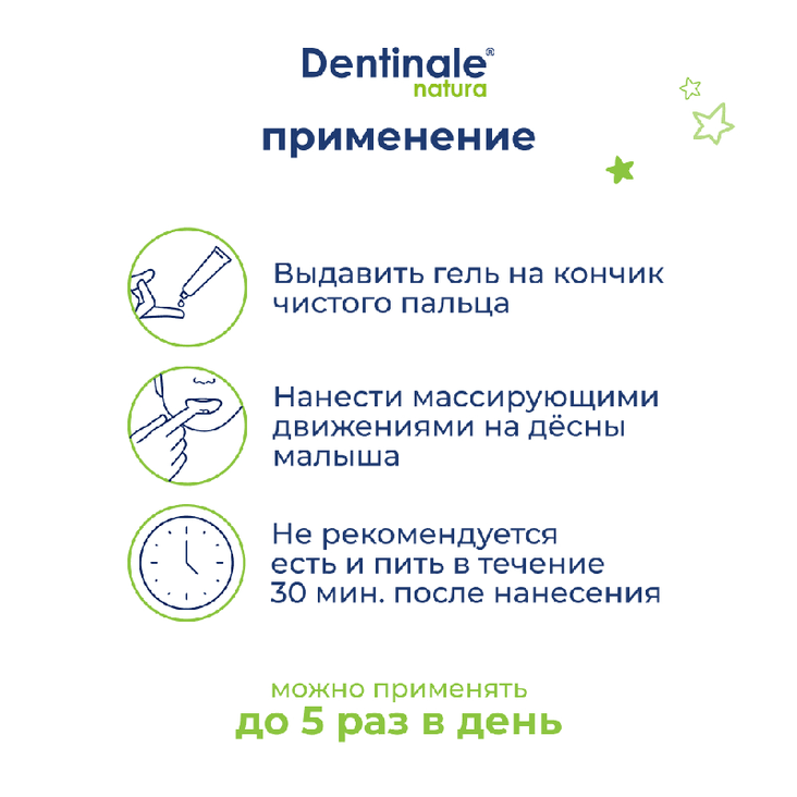 Dentinale natura (Дентинале натура) детский гель для десен при прорезывании зубов 20 мл