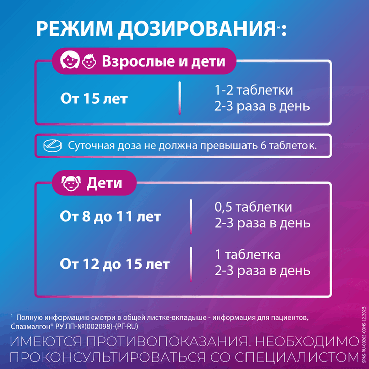 Спазмалгон таблетки 20 шт