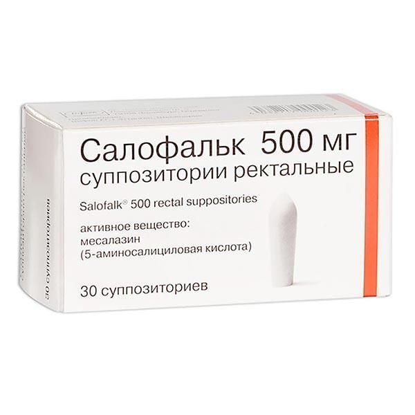 Салофальк 500 мг суппозитории ректальные 30 шт