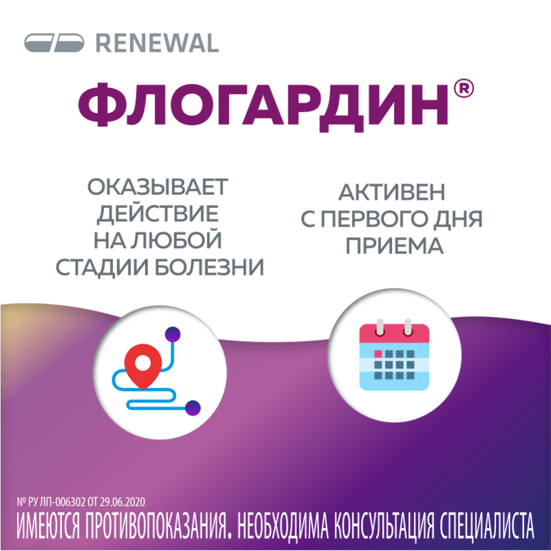 Флогардин 60 мг таблетки 10 шт
