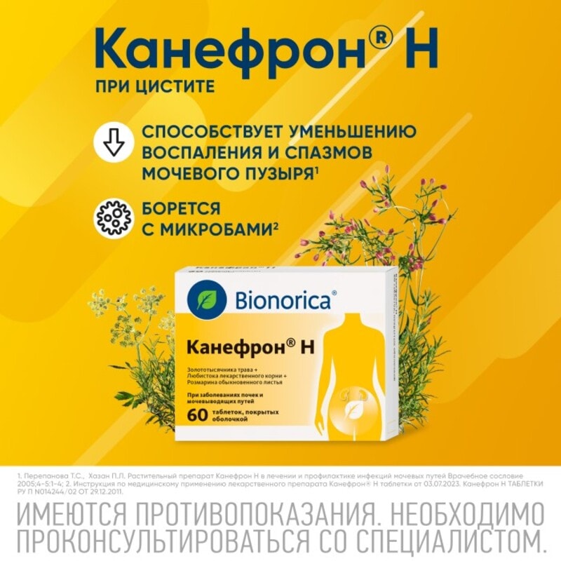 Канефрон Н таблетки 60 шт