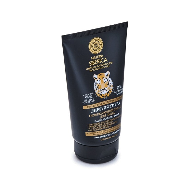 Natura Siberika Men Скраб для лица освежающий Энергия тигра 150 мл