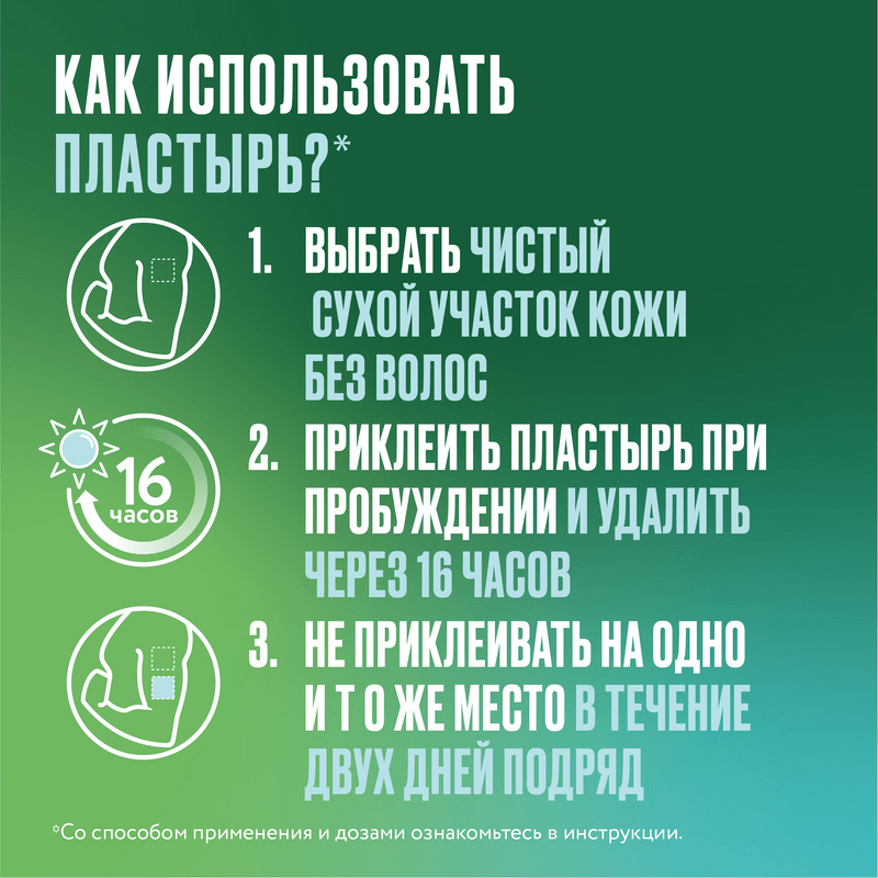 Никоретте 25 мг/16 ч пластырь трансдермальный 1 этап 7 шт