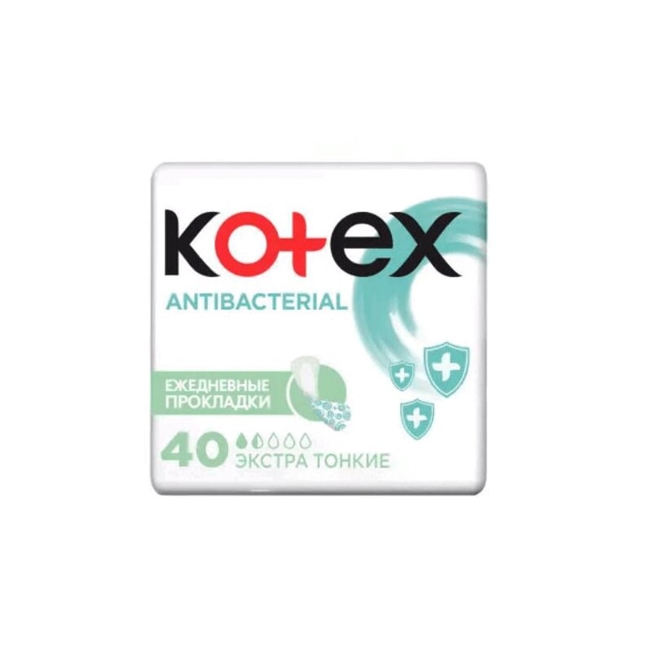 Kotex Antibacterial Прокладки ежедневные Экстра Тонкие 40 шт