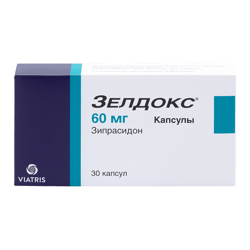 Зелдокс 60 мг капсулы 30 шт